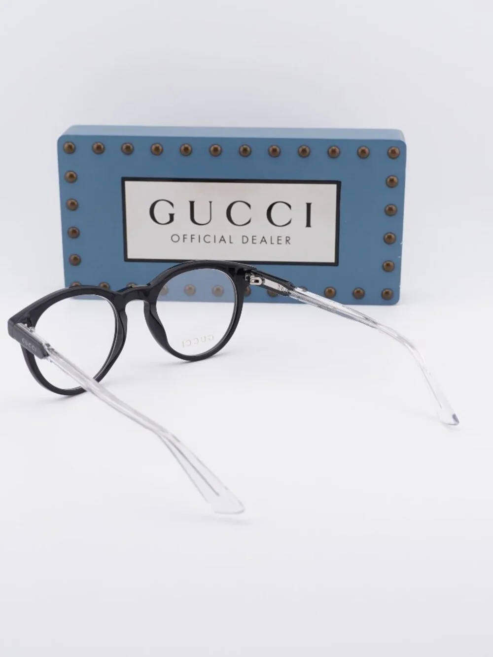 Gucci GG1822O 003 Square Eyeglasses - Black/Transparent 50mm